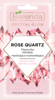 Bielenda - Crystal Glow - Rose Quartz Face Mask Primer - Maseczka PRIMER nawilżająco-rozświetlająca do twarzy - 8 g 