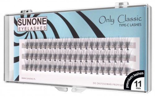 SUNONE - EYELASHES - ONLY CLASSIC TYPE-C LASHES - Kępki sztucznych rzęs - STANDARD - 60 szt. - 11 mm