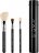 Sigma® - ESSENTIAL TRIO BRUSH SET - Set of 3 make-up brushes + mini tube - Black