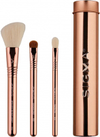 Sigma® - ESSENTIAL TRIO BRUSH SET - Set of 3 make-up brushes + mini tube - Rose Gold