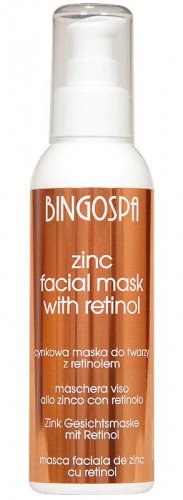 BINGOSPA - Cynkowa maska do twarzy z retinolem - 150g