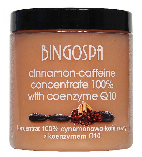 BINGOSPA - Koncentrat 100% cynamonowo-kofeinowy z koenzymem Q10 do "body wrappingu" - 250g