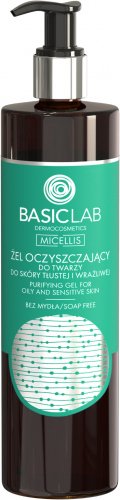 BASICLAB - MICELLIS - Face cleansing gel for oily and sensitive skin (no soap) - 300 ml