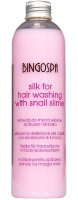 BINGOSPA - SILK FOR HAIR WASHING WITH SNAIL SLIME - Jedwab do mycia włosów ze śluzem ślimaka - 300ml		