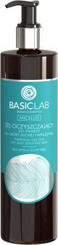 BASICLAB - MICELLIS - Face cleansing gel for dry and sensitive skin (no soap) - 300 ml