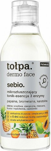 Tołpa - Dermo Face Sebio - Micro-exfoliating face tonic / essence 3 Enzymes - 200 ml