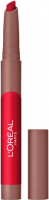 L’Oréal - MATTE LIP CRAYON - Automatyczna pomadka do ust w kredce - 1,3 g - 111 - LITTLE  CHILI - 111 - LITTLE  CHILI