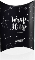 ANWEN - Wrap It Up - Bawełniany turban do włosów - Czarny
