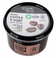 ORGANIC SHOP - BODY SCRUB - Zmiękczający peeling do ciała - Brazylijska Kawa - 250 ml