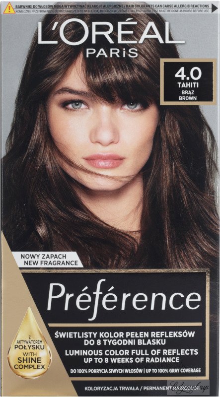 L'Oréal - Préférence - Permanent Haircolor  TAHITI - BROWN - Hair dye -  Permanent coloring - Bronze
