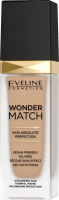Eveline Cosmetics - WONDER MATCH Foundation - Luksusowy podkład dopasowujący się do skóry z kwasem hialuronowym - 30 ml - 30 COOL BEIGE - 30 COOL BEIGE