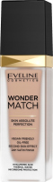 Eveline Cosmetics - WONDER MATCH Foundation - Luxurious foundation matching the skin with hyaluronic acid - 30 ml - 15 NATURAL - 15 - NATURAL