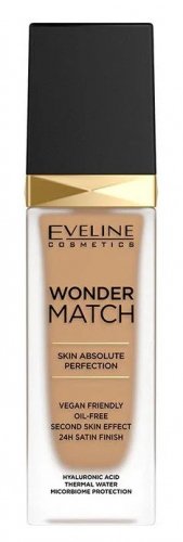 Eveline Cosmetics - WONDER MATCH Foundation - Luksusowy podkład dopasowujący się do skóry z kwasem hialuronowym - 30 ml