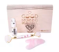 Lash Brow - Face Care Gift Set in a Wooden Box - Pink