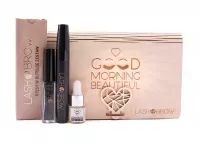 Lash Brow - Zestaw prezentowy kosmetyków do makijażu i pielęgnacji oczu w drewnianej szkatułce