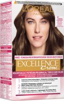 L'Oréal - EXCELLENCE Creme - Koloryzacja do włosów z potrójną pielęgnacją - 500 Jasny Brąz