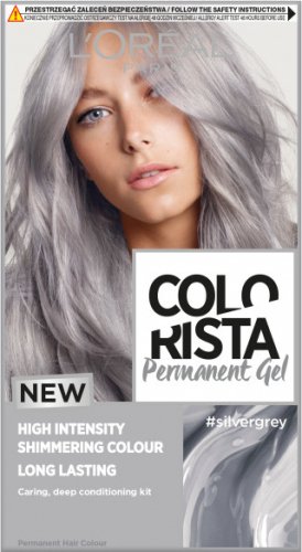 L'Oréal - COLORISTA Permanent Gel - Trwała koloryzacja do włosów - #SILVERGREY