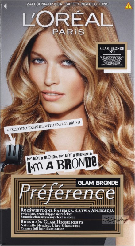 L'Oreal - GLAM BRONDE Preference - Hair dye - No. 2