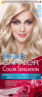 GARNIER - COLOR SENSATION - Trwały krem koloryzujący do włosów - 111 Srebrny Superjasny Blond