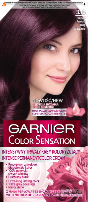 GARNIER - COLOR SENSATION - Permanent hair coloring cream  Deep  Amethyst