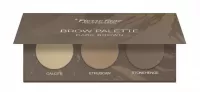 Pierre René - Brow Palette - Paleta cieni do brwi - 02 Dark Brown