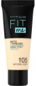 MAYBELLINE - FIT ME! Liquid Foundation For Normal To Oily Skin With Clay - 105 NATURAL IVORY - 105 NATURAL IVORY