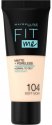 MAYBELLINE - FIT ME! Liquid Foundation For Normal To Oily Skin With Clay - 104 SOFT IVORY - 104 SOFT IVORY