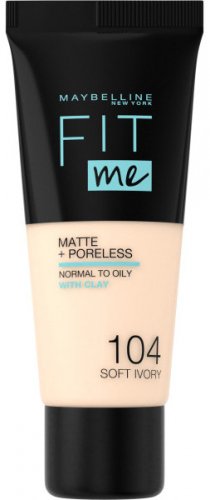 MAYBELLINE - FIT ME! Liquid Foundation For Normal To Oily Skin With Clay - 104 SOFT IVORY