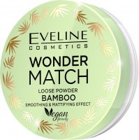 Eveline Cosmetics - WONDER MATCH LOOSE POWDER BAMBOO - Wygładzająco-matujący puder bambusowy - 6 g