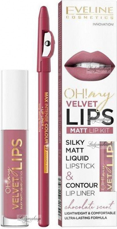Matt COSMETICS BISCOTTI - - EVELINE 13 Lip BROWNIE OH! My Lips - Kit