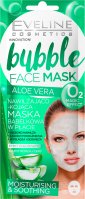 Eveline Cosmetics - Bubble Face Mask ALOE VERA - Moisturizing and soothing bubble sheet mask (all skin types) - Cooling effect