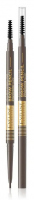 Eveline Cosmetics - Micro Precise Brow Pencil - Wodoodporna kredka do brwi ze szczoteczką - 01 TAUPE - 01 TAUPE