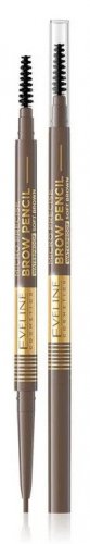 Eveline Cosmetics - Micro Precise Brow Pencil - Wodoodporna kredka do brwi ze szczoteczką - 02 SOFT BROWN