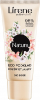 Lirene - Natura - Rozświetlający eco podkład do twarzy - 30 ml - 350 BEIGE - 350 BEIGE