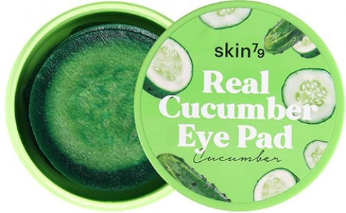 Skin79 - Real Cucumber Eye Pad - Nawilżająco-kojące ogórkowe płatki na oczy - 30 szt. - CUCUMBER