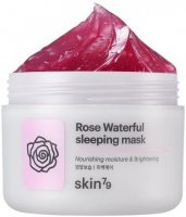 Skin79 - Rose Waterfull Sleeping Mask - Rozjaśniająco-złuszczająca maseczka różana do twarzy na noc - 100 ml