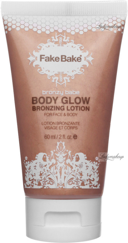 Fake Bake - Bronzy Babe - Body Glow Bronzing Lotion - and moisturizing face and body lotion - Tinted - 60 ml