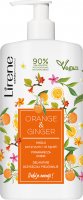 Lirene - Gentle shower and bath soap - Orange and Ginger - 500 ml