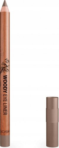 GOSH - WOODY EYE LINER - Waterproof eye pencil - 004 ASH