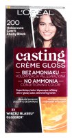 L'Oréal - Casting Créme Gloss - Pielęgnacyjna koloryzacja bez amoniaku - 200 Hebanowa Czerń