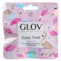 GLOV - QUICK TREAT Limited Flamingo Edition - Cheeky Peach - Mini rękawica do demakijażu - ZAWADIACKI BRZOSKWINIOWY 