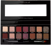 Sigma® - WARM NEUTRALS EYESHADOW PALETTE - Paleta 14 cieni do powiek z podwójnym pędzelkiem