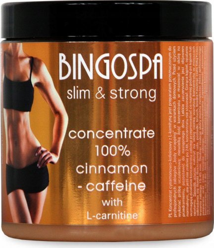 BINGOSPA - SLIM & STRONG - Koncentrat 100% cynamonowo-kofeinowy z L-karnityną do "body wrappingu" - 250g 