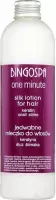 BINGOSPA - One Minute - Silk Lotion for Hair - Jedwabne mleczko do włosów z keratyną i śluzem ślimaka - 280 g