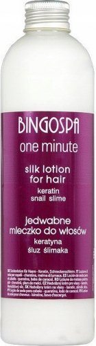BINGOSPA - One Minute - Silk Lotion for Hair - Silk hair milk with keratin and snail slime - 280 g