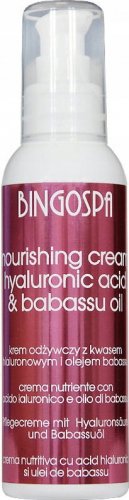 BINGOSPA - Nourishing Cream - Odżywczy krem z kwasem hialuronowym i olejem babassu - 135 g