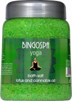 BINGOSPA - Yoga Bath Salt - Sól do kąpieli z lotosem i olejem konopnym - 850 g