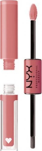 NYX Professional Makeup - SHINE LOUD HIGH PIGMENT LIP SHINE - Liquid, double-sided lipstick - 6.8 ml - CASH FLOW