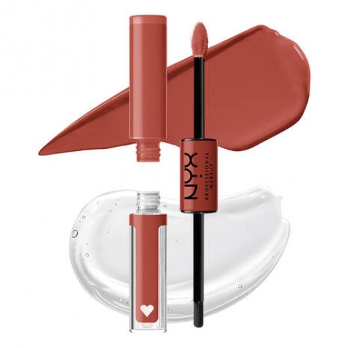 NYX Professional Makeup - SHINE LOUD HIGH PIGMENT LIP SHINE - Liquid, double-sided lipstick - 6.8 ml - LIFE GOALS