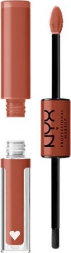 NYX Professional Makeup - SHINE LOUD HIGH PIGMENT LIP SHINE - Liquid, double-sided lipstick - 6.8 ml - AMBITION STATEMENT